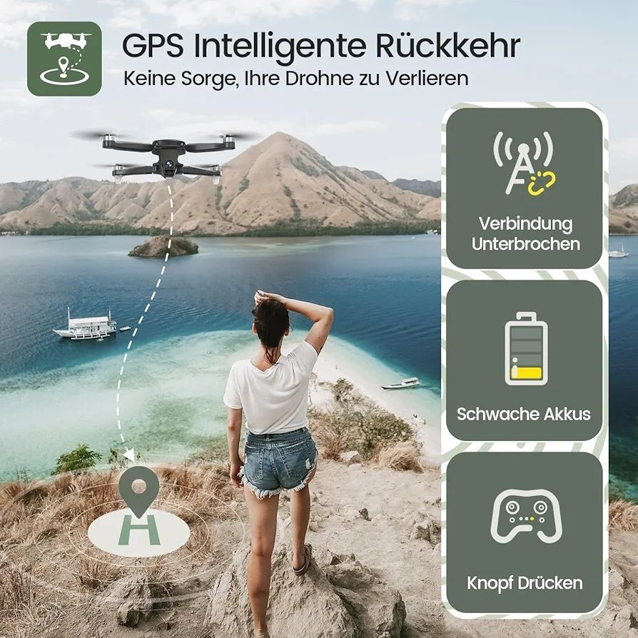 Holy Stone HS175D – Składany Dron GPS z Kamerą 4K i Silnikiem Bezszczo