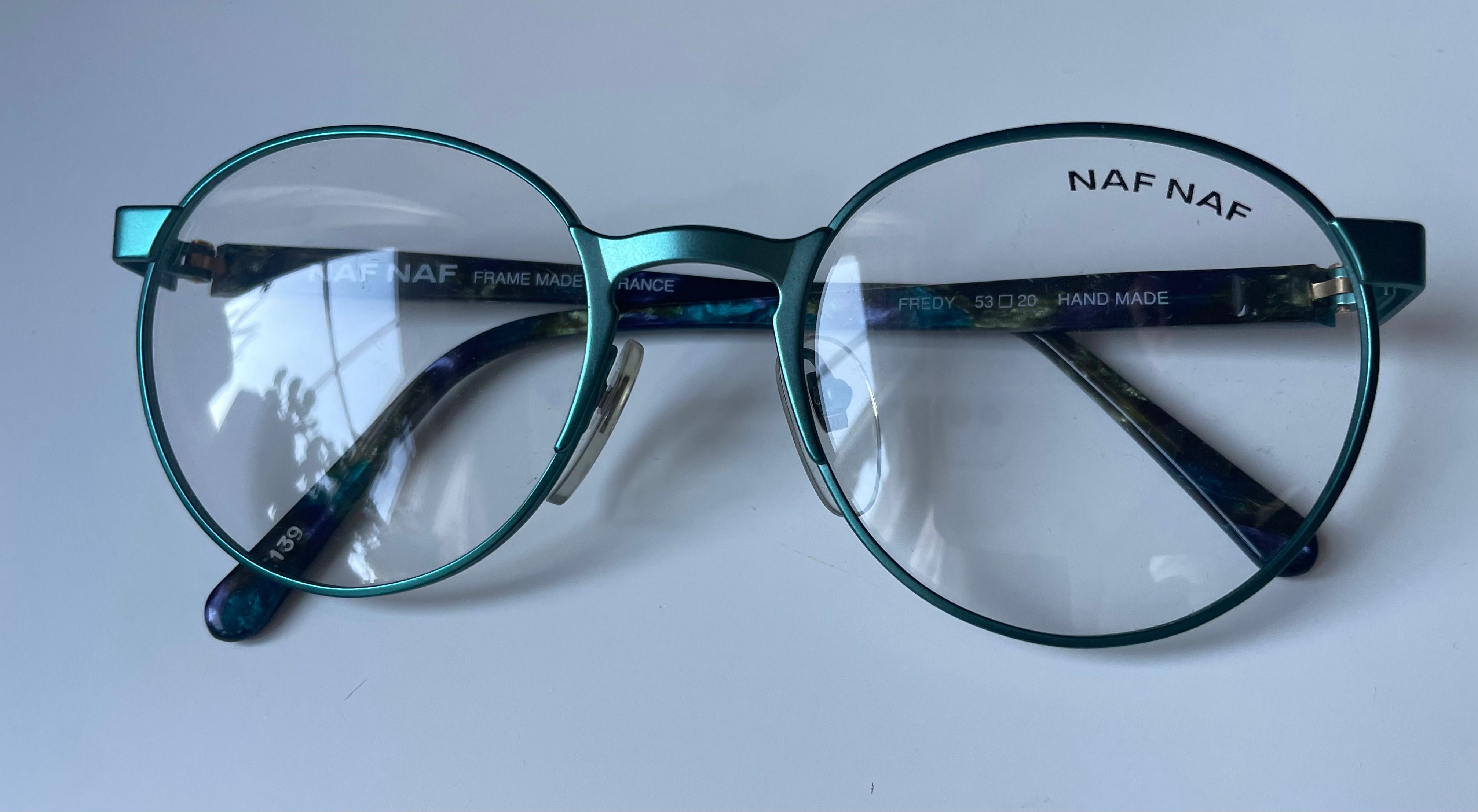 NAF NAF okulary Vintage Unikat lata 90te ręcznie robione