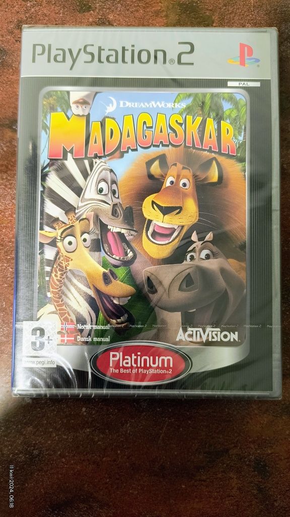 Madagaskar na konsolę  PS2 nowa w folii