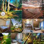 Dom kominek Bania Jacuzzi noclegi Mazury Promocja domek jezioro