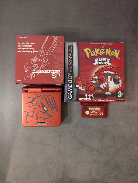 Gameboy Advance SP IPS Mod Pokémon Ruby