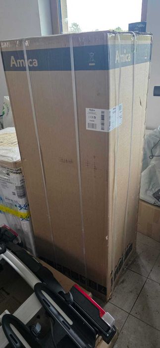 Lodówka Amica FK200.4 wysokość 144 cm Biała