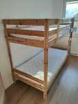 Łóżko piętrowe MYDAL IKEA 90×200 + materace