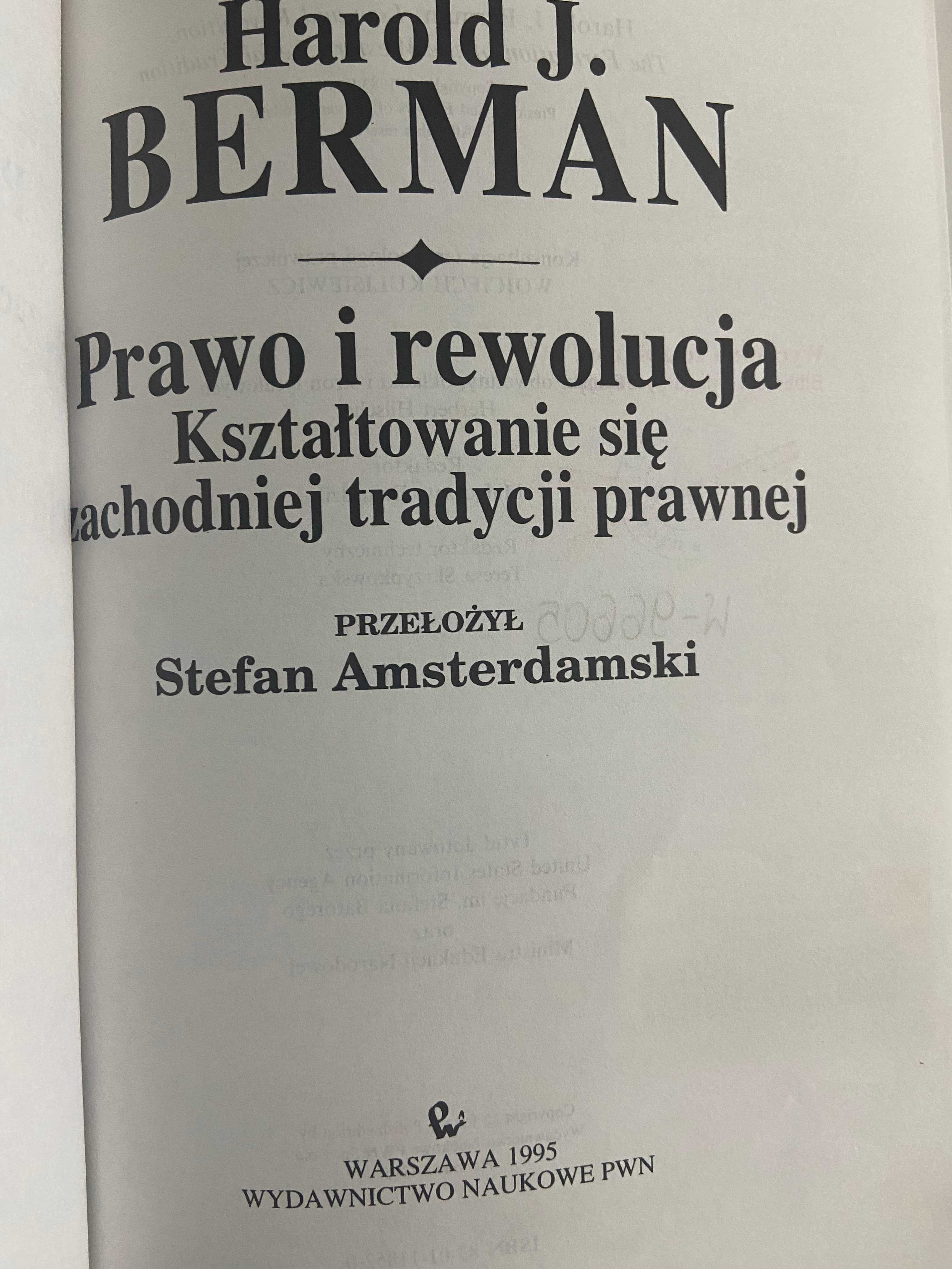 Harold J. Berman, Prawo i rewolucja