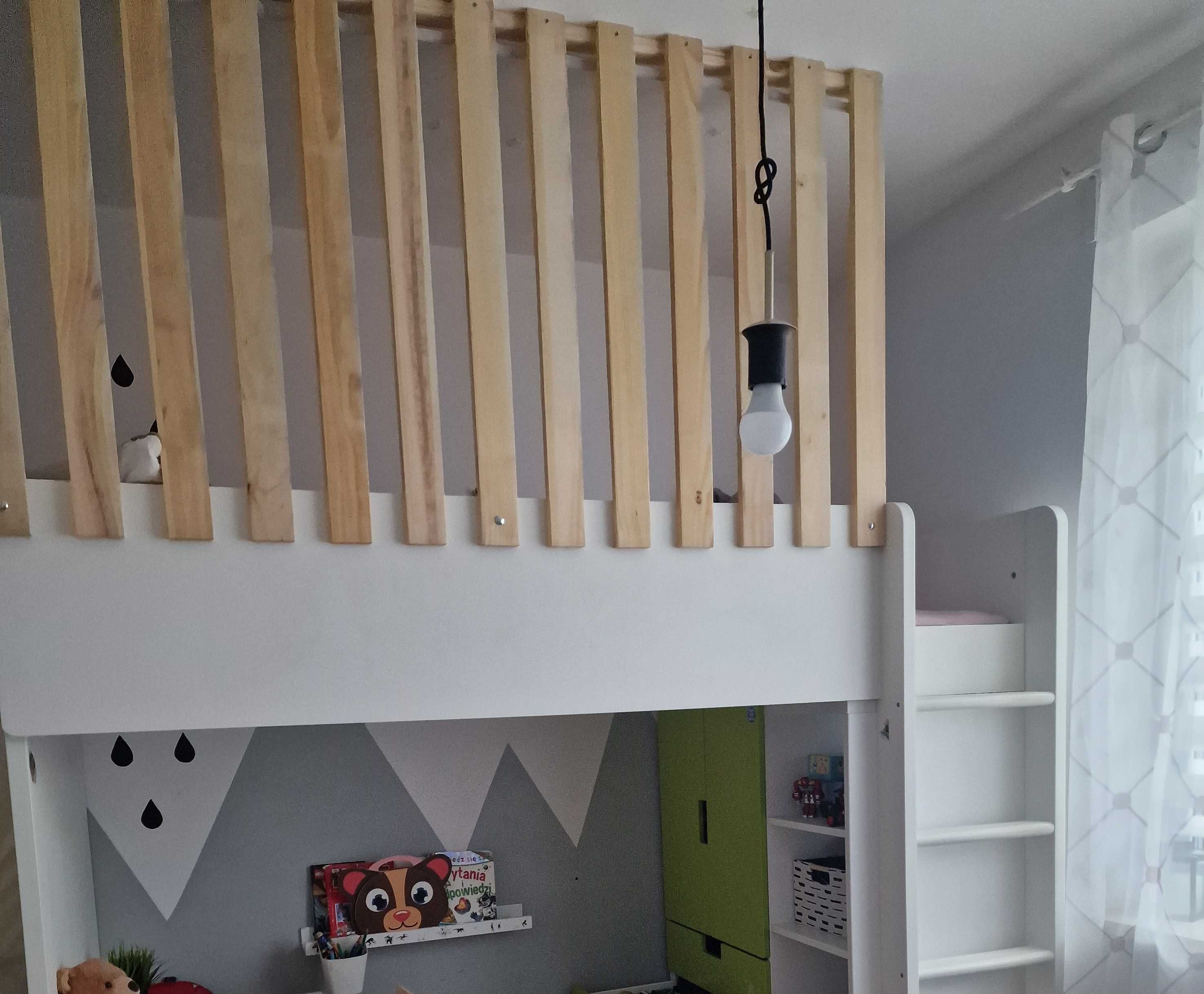 Łóżko piętrowe stuva ikea z szafą