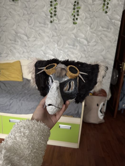 маска раптора/ фуррі, мʼяка