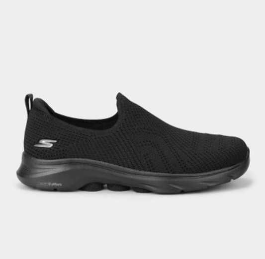 Жіночі сліпони skechers / легкі сліпони чорного кольору