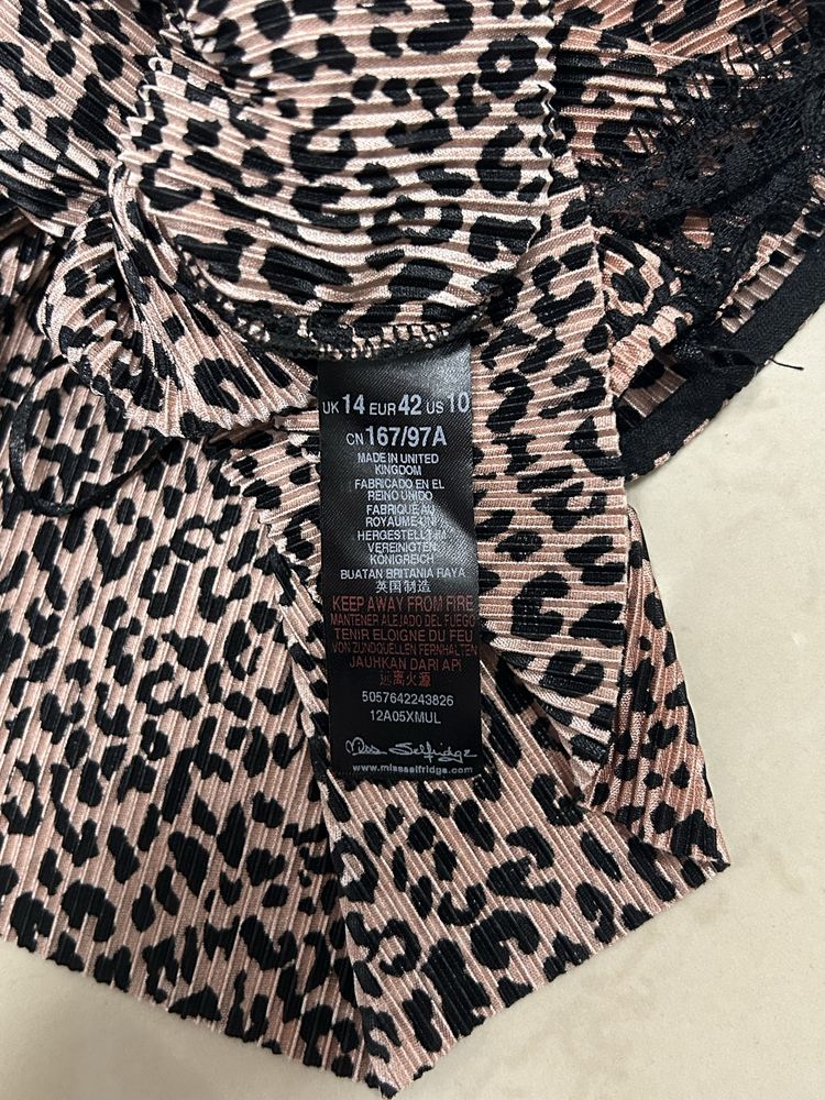 Top damski na ramiączkach panterka Miss Selfridge XL 42 nowy