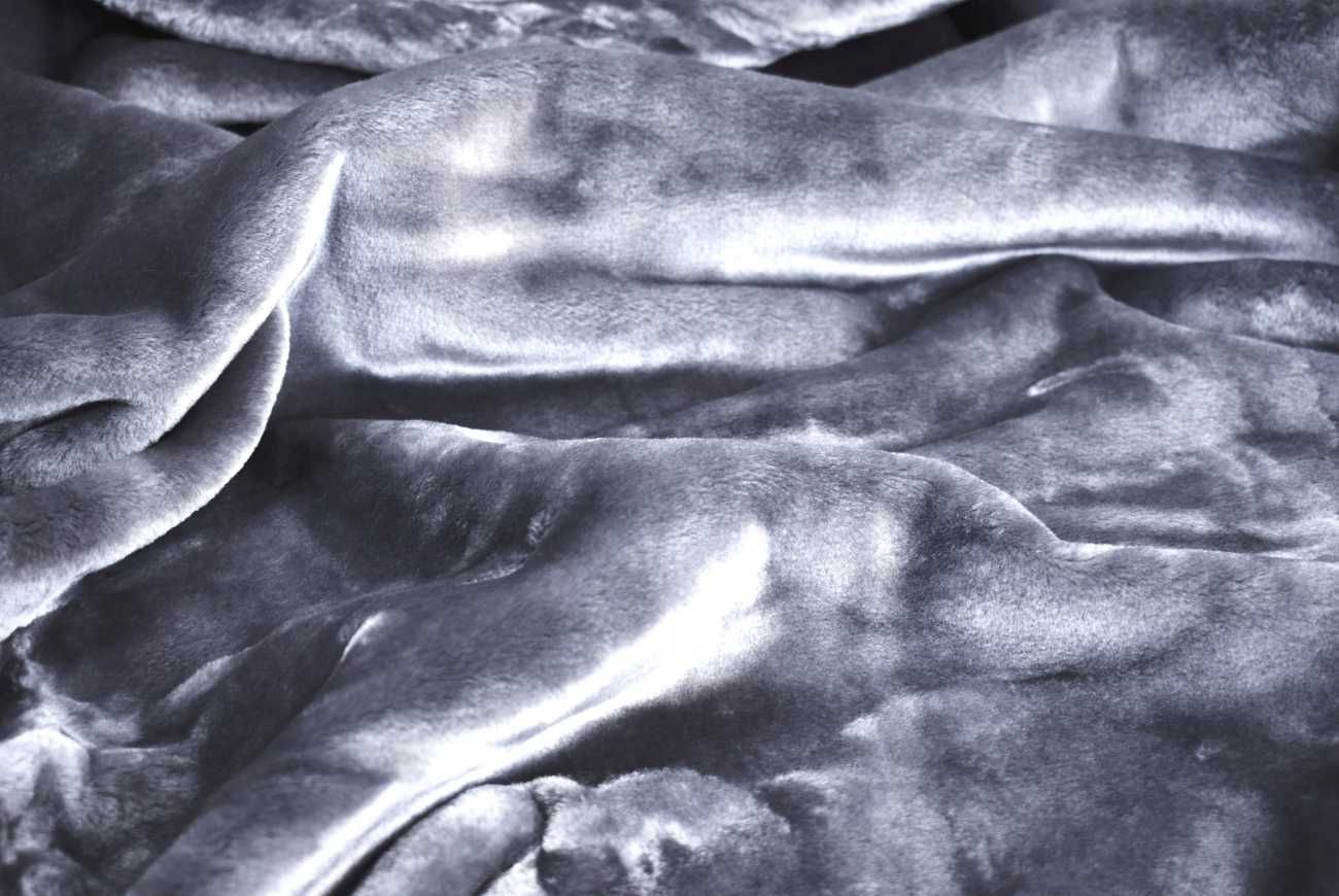 KOC 160x200cm Akrylowy GŁADKI Narzuta ciepły gruby
