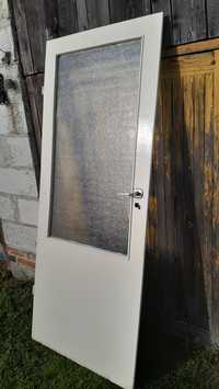 Drzwi wejściowe pokojowe białe 80L