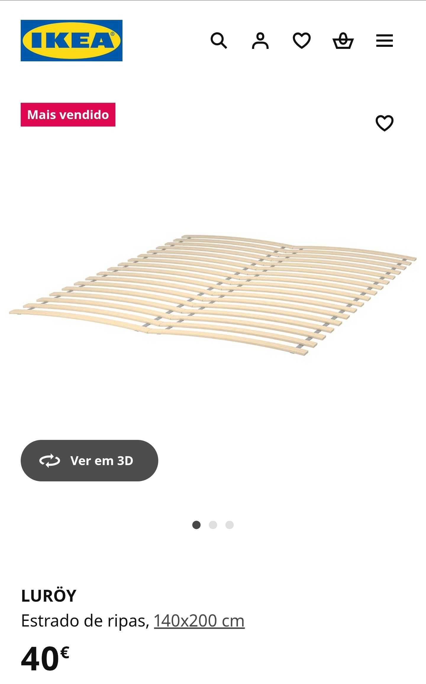 Cama casal NEIDEN ikea