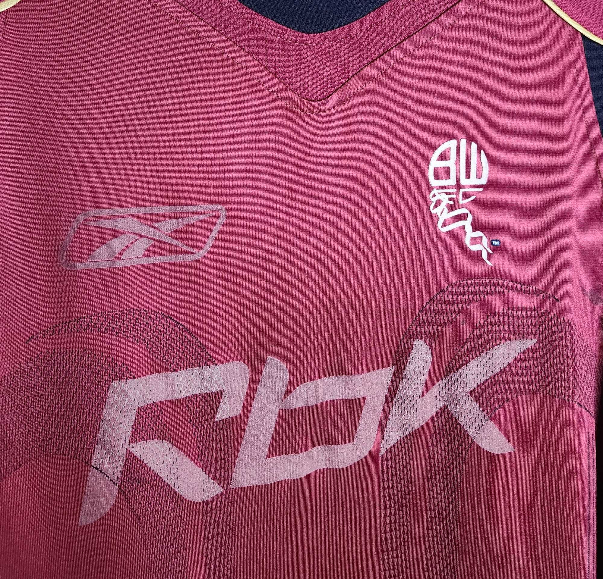 Bolton Wanderers 2006/2007 Koszulka Piłkarska Wyjazdowa Reebok Long L