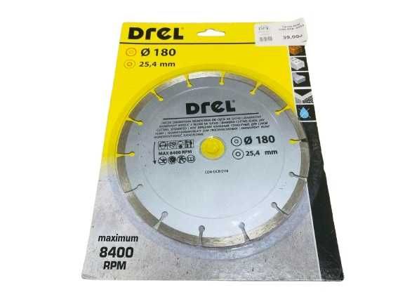Tarcza diamentowa segmentowa Drel CON-DCB-2118 o wymiarach 180x25,4 mm