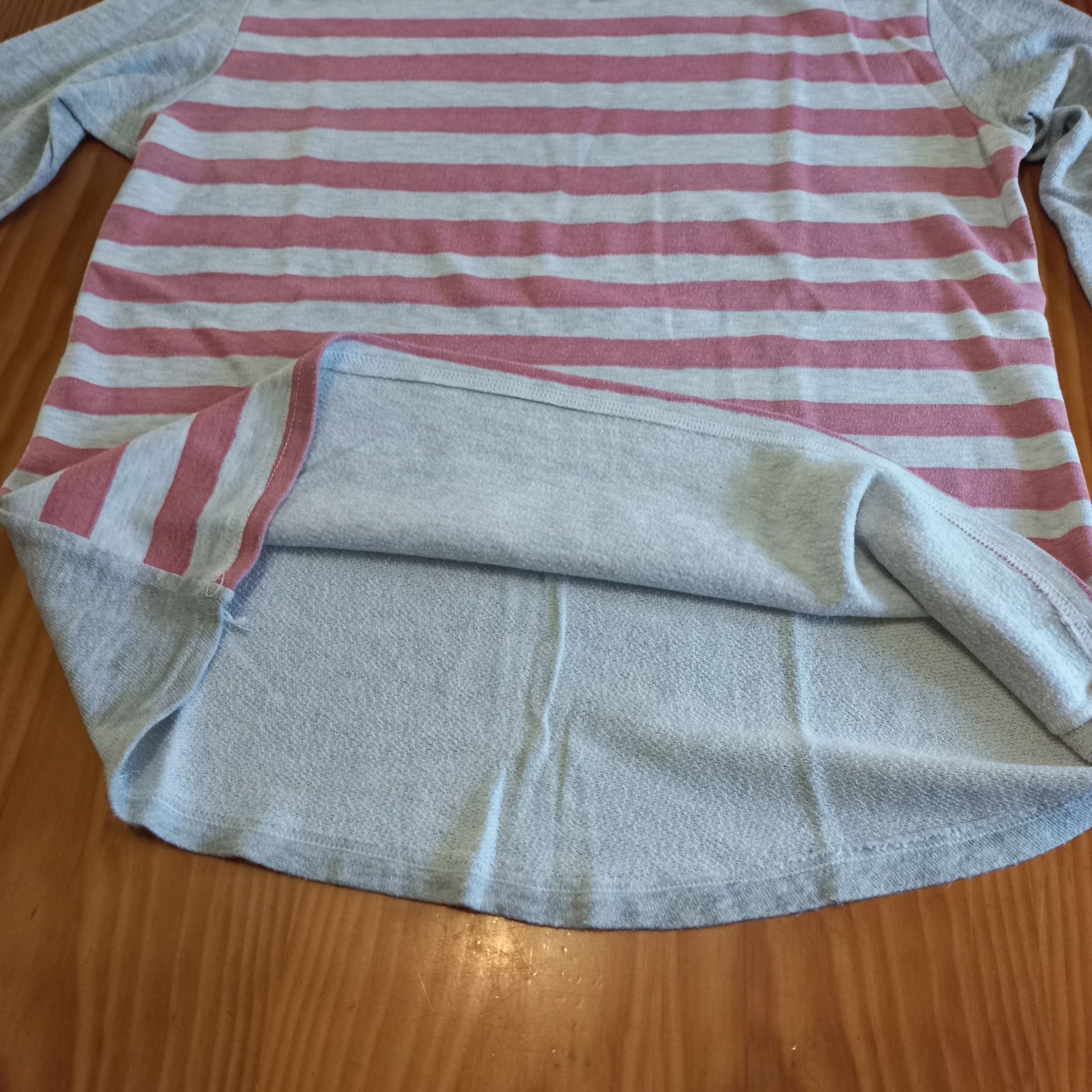 Camisola unisexo riscas rosa Tam. L