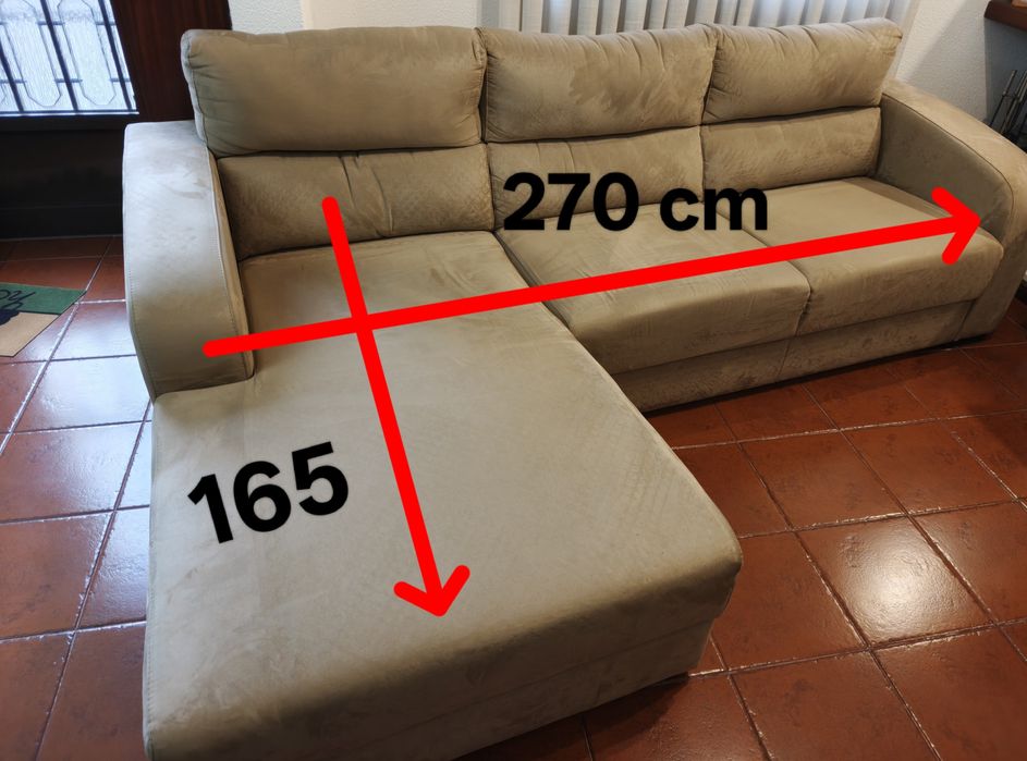 Sofá chaise longue 270x160