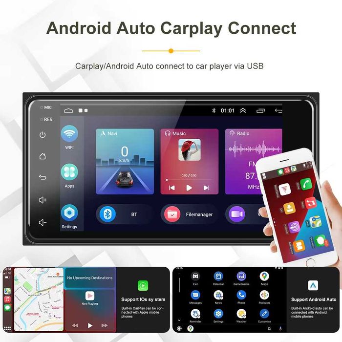 Radio Android Toyota Corolla Rav4 Hilux CarPlay GPS WiFi 2/64GB NOVO