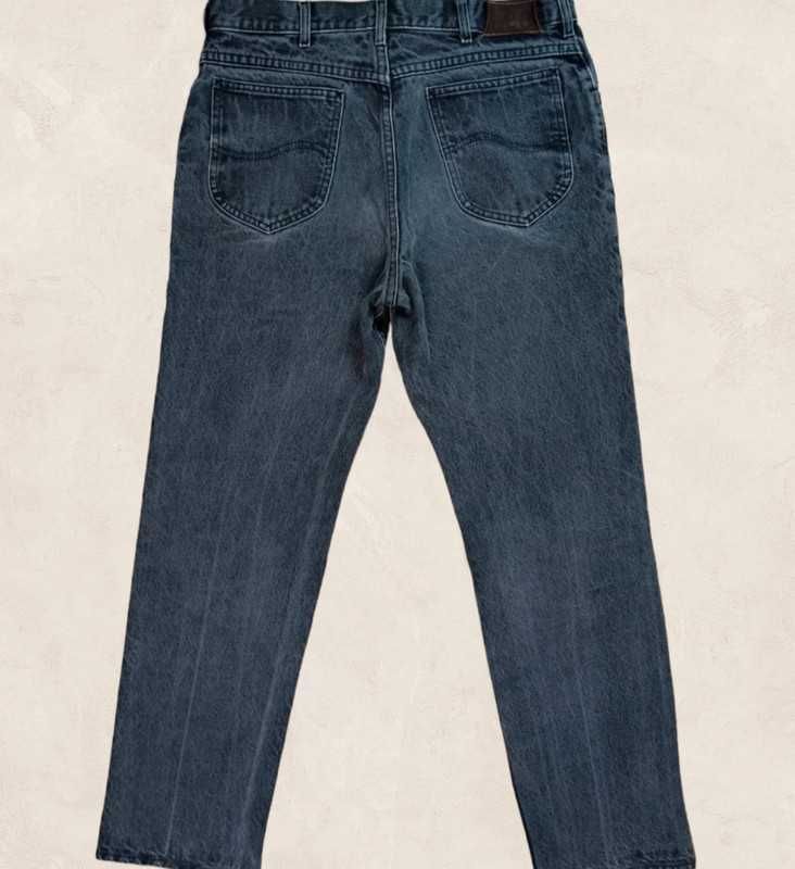 Lee 34/32 szare męskie jeansy straight