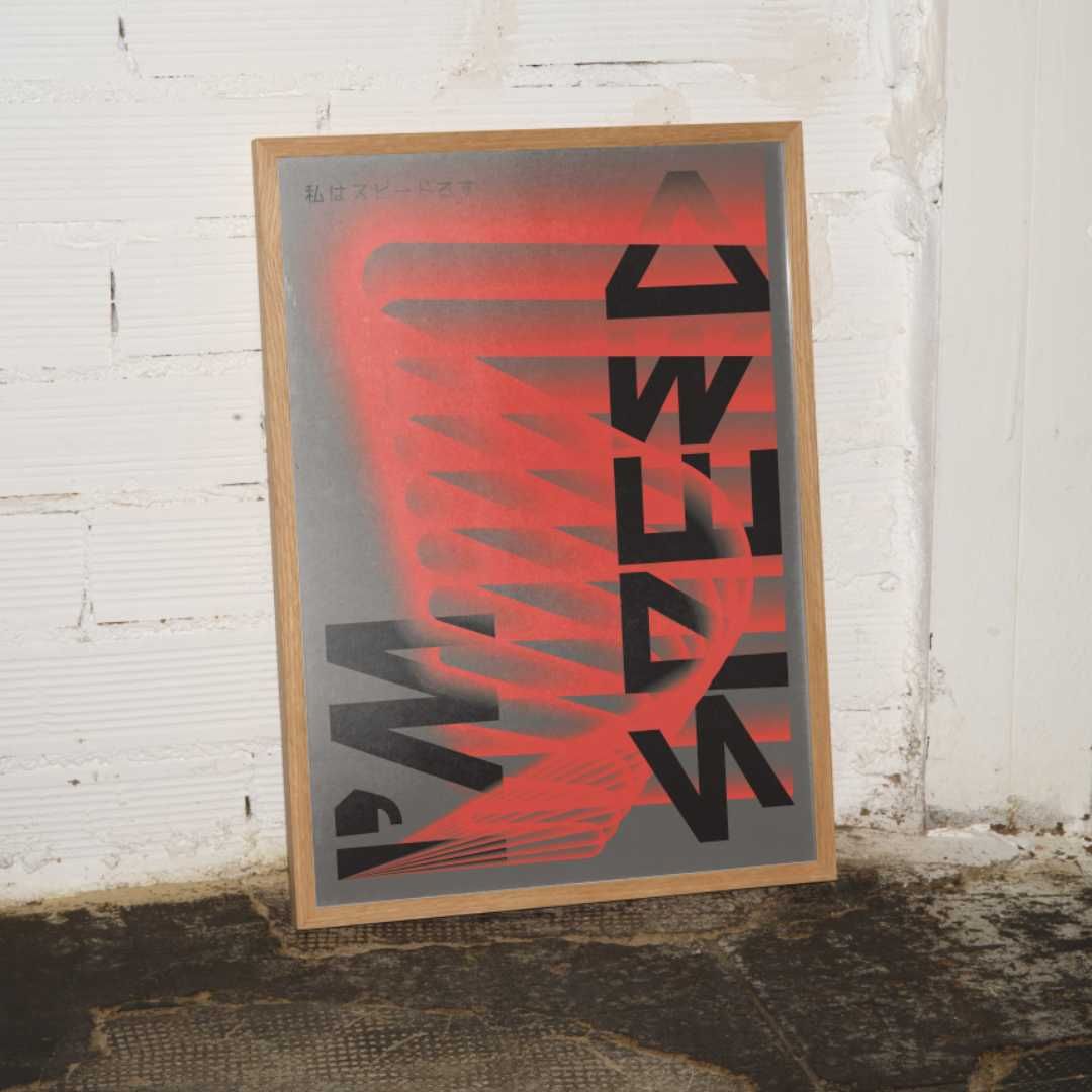 I'M SPEED / plakat 50x70/ wydruk pigmentowy