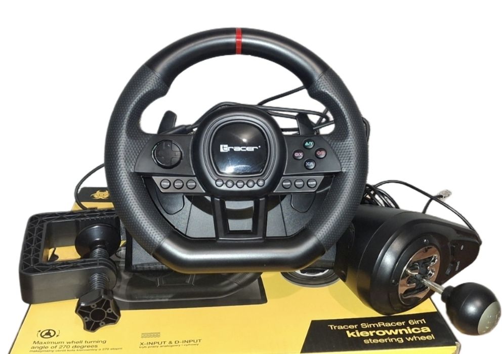 Ігровий руль Tracer SimRacer 6in1