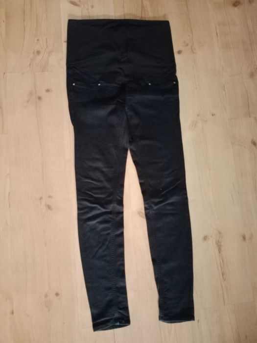 Spodnie ciążowe H&M rozm. 38 czarne jeansowe