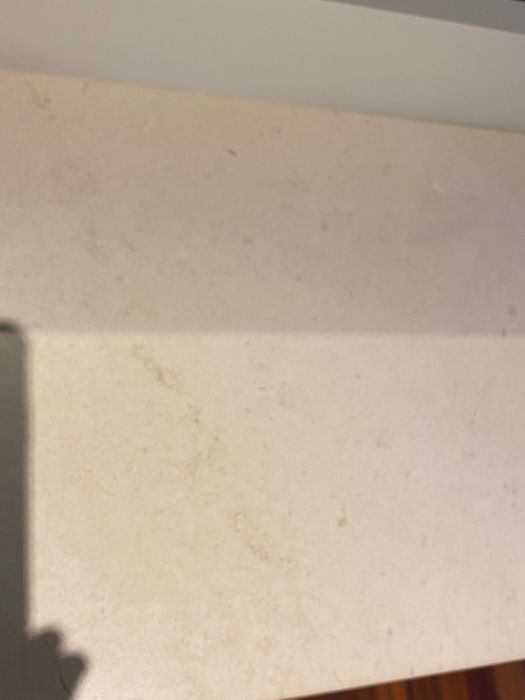 Conjunto de espelho e mesa em ferro lacado verde