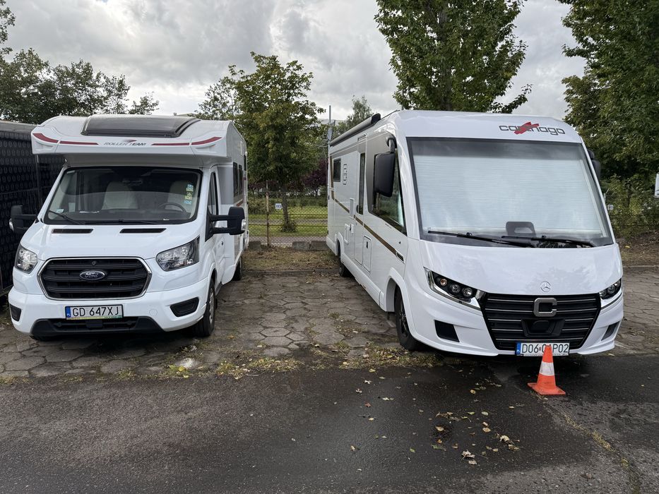 Parking strzeżony Zimowanie przyczep kempingowych kamper bus camper