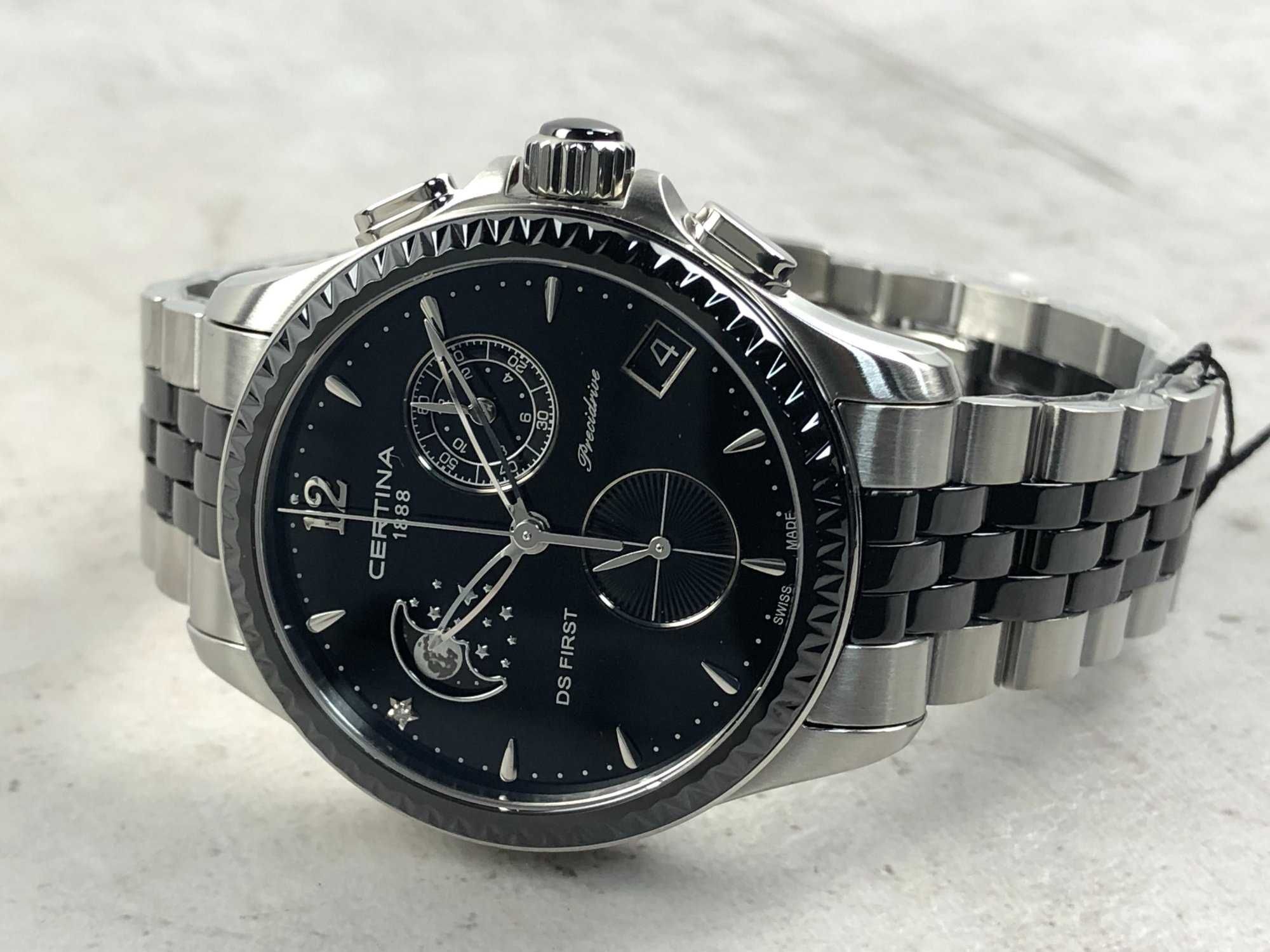 Zegarek Męski Certina DS First Ceramic Moonphase Chronograph