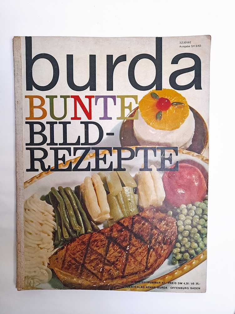 Antiga Revista Burda Junho 1963