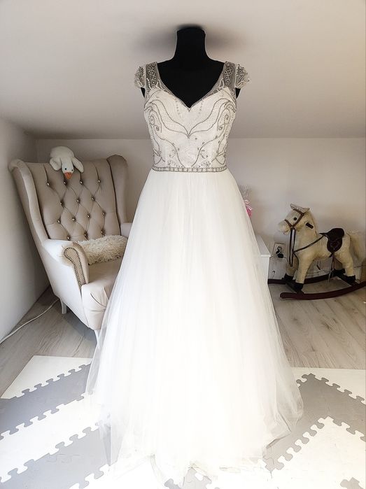 Suknia ślubna biała Princessa tiul