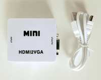 Переходник VGA на HDMI конвертер для ПК,