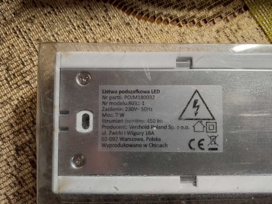 Lampa podszafkowa LED