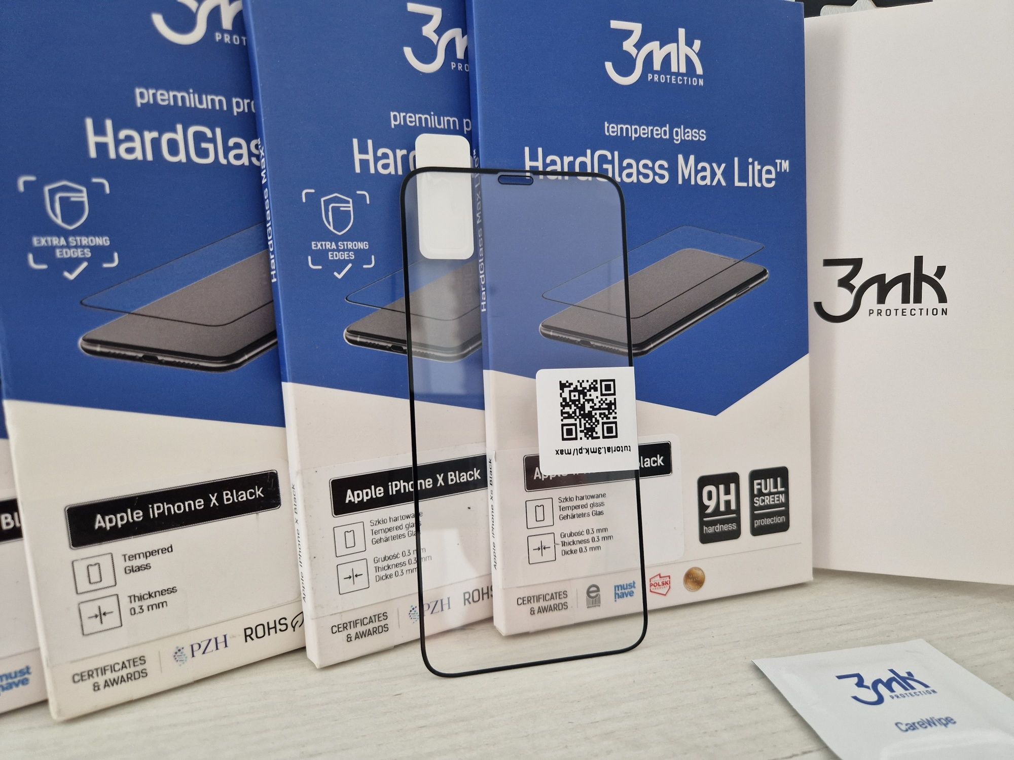 Hartowane szkło 3MK HardGlass Max Lite do Iphone X/XS