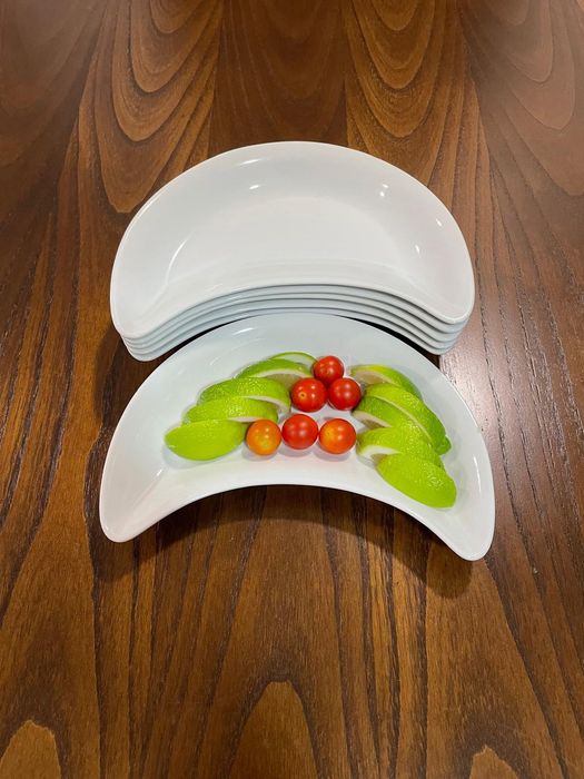 Conjunto 6 pratos meia lua