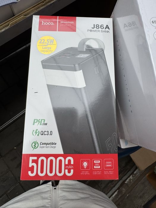 Супер Знижка!!!Павербанк konfulon 50000mAh(22.5w). в наявності