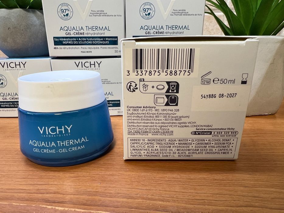 Уцінка 75 % Крем Vichy Aqualia Thermal 50 мл / косметика оптом
