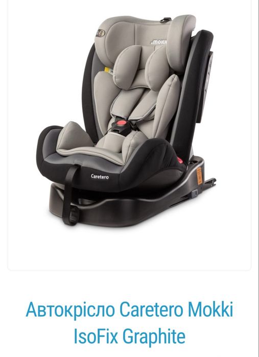 Автокрісло Mokki група 1-2-3(0-36 кг)поворотне 360 градусів
