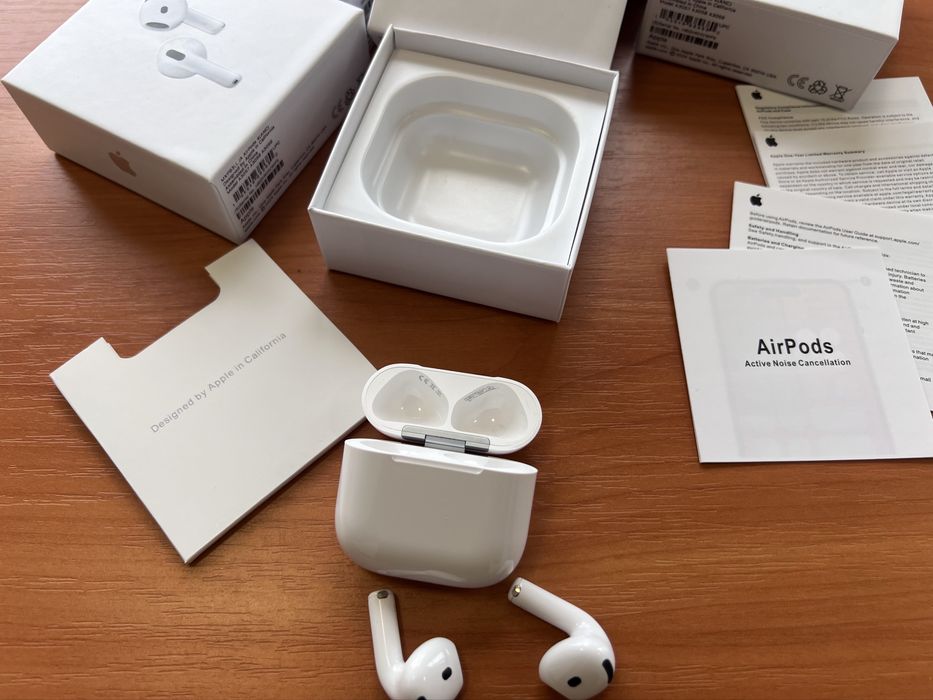 Наушники Беспроводные аирподс 4 1в1 Lux