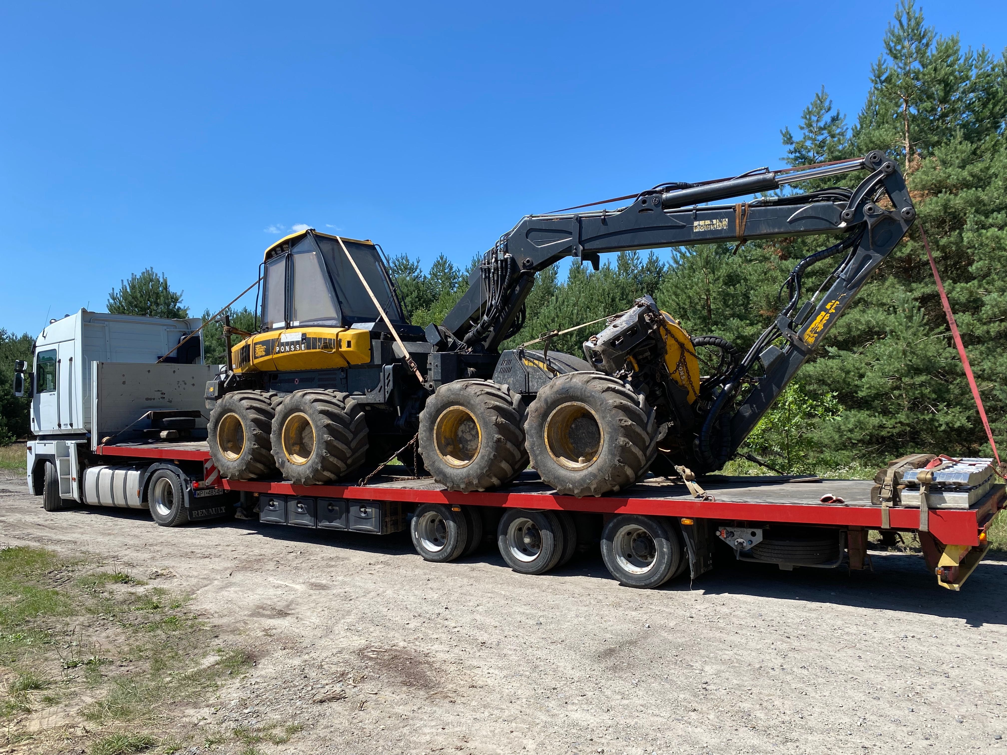 Transport niskopodwoziowy maszyn budowlanych, rolniczych