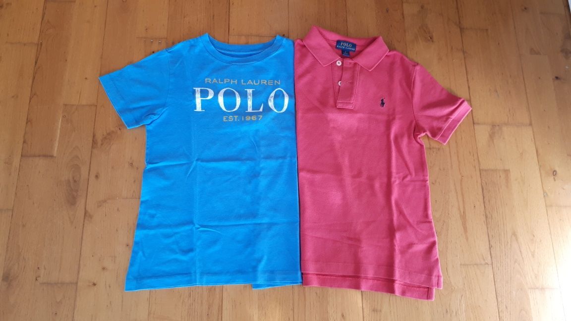 Polo e thirst Ralph Lauren originais  tamanho 6 anos