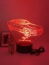 Lampka nocna 3d ,, Mustang" RGB