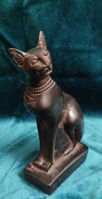 Чорний котик з каменю Єгипту на удачу