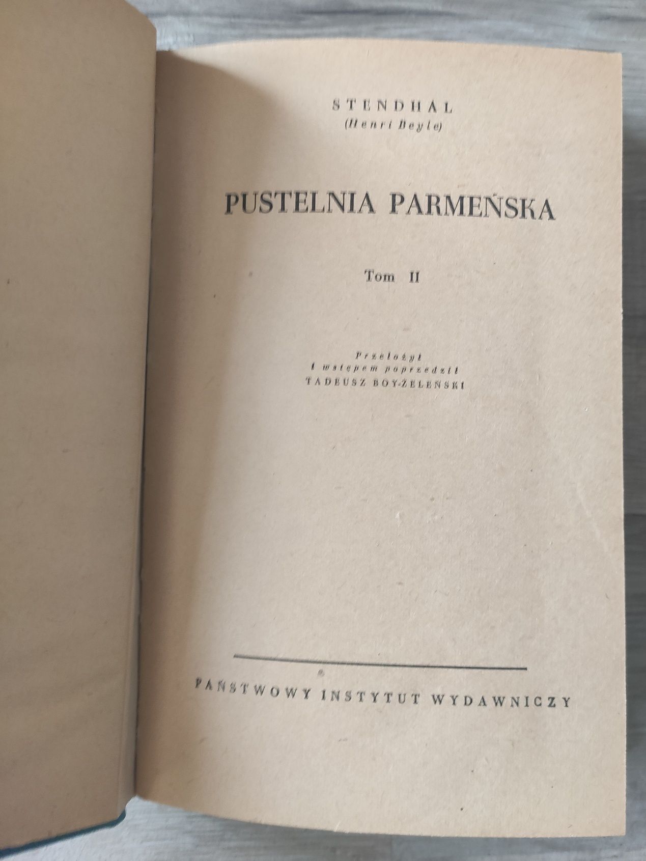 Stendhal Lamiel i Pustynia Parmeńska 1951,II tomy