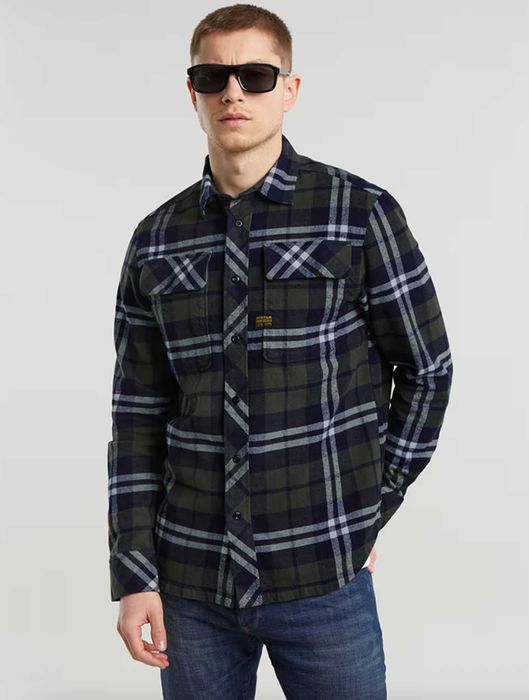 G-Star CPO Regular Shirt картата сорочка (розмір XL)