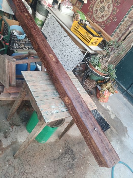 VIGA madeira nobre para decoração, topo de lareira ...