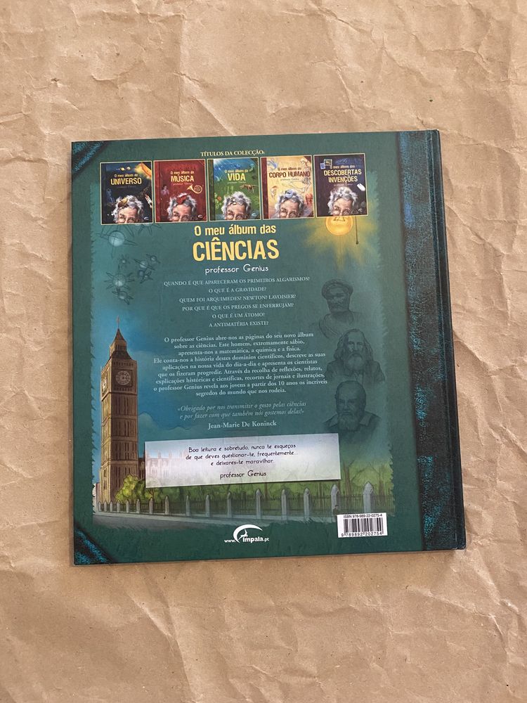Livro educacional Albúm de Ciências