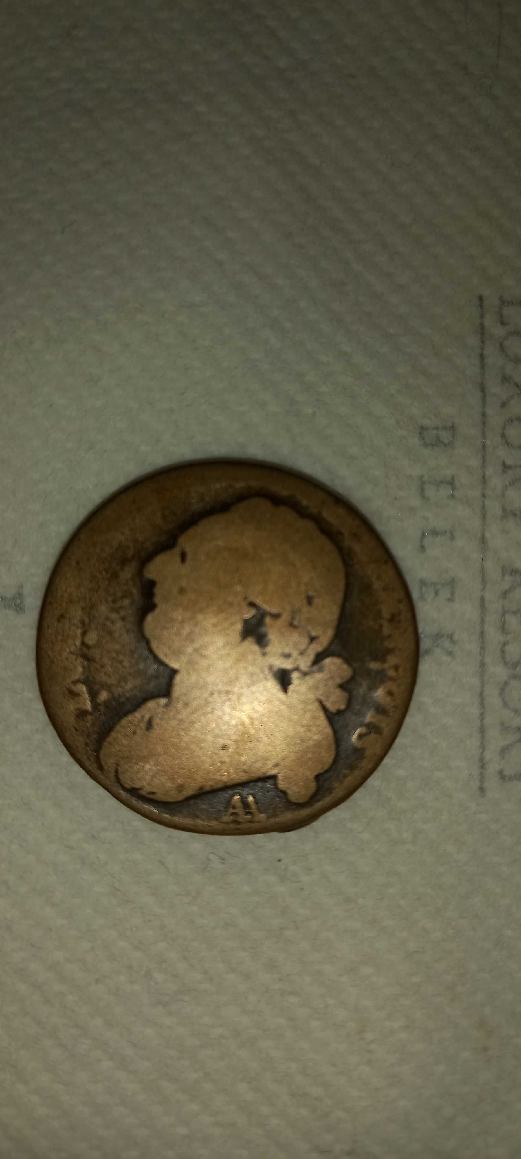 монета Франция 12 денье, 1791 Король Людовик XVI , обмен