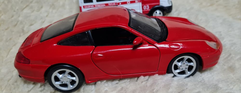 Машинка,Porsche 911 Carrera,97,Большая, 1/24,статуэтка,sharp