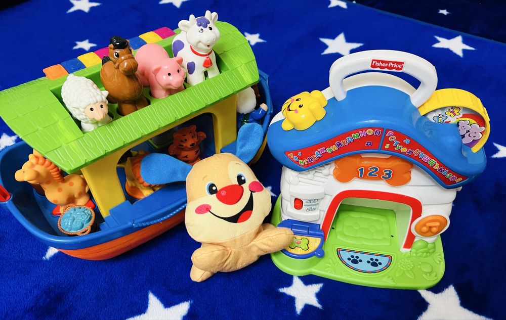 Ноїв ковчег та будиночок Fisher Price (разом за 500 грн!)