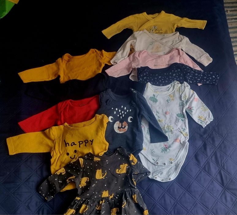 Zestaw/paka ubranek dla dziewczynki r.56/62