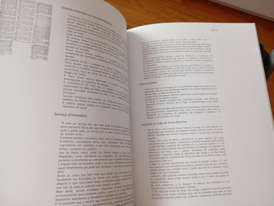 Livro"Bombeiros Sapadores de Vila Nova de Gaia"